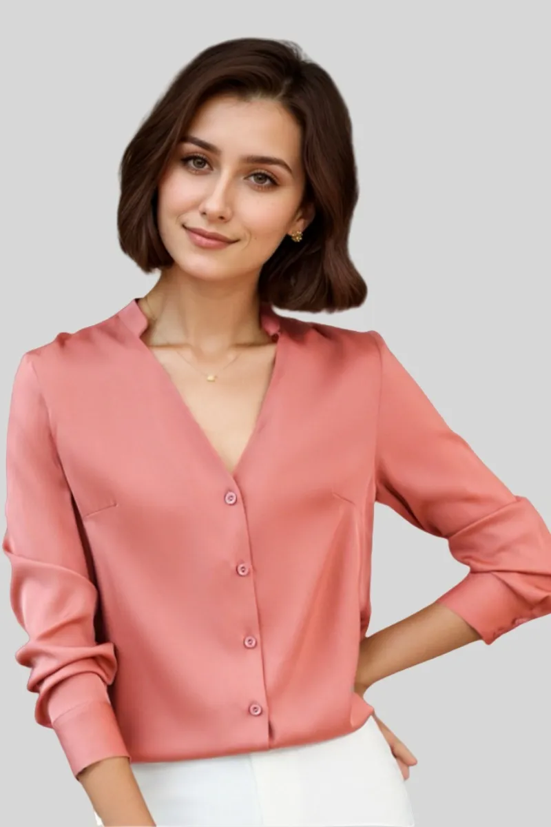 Pink-Satin-Blouse