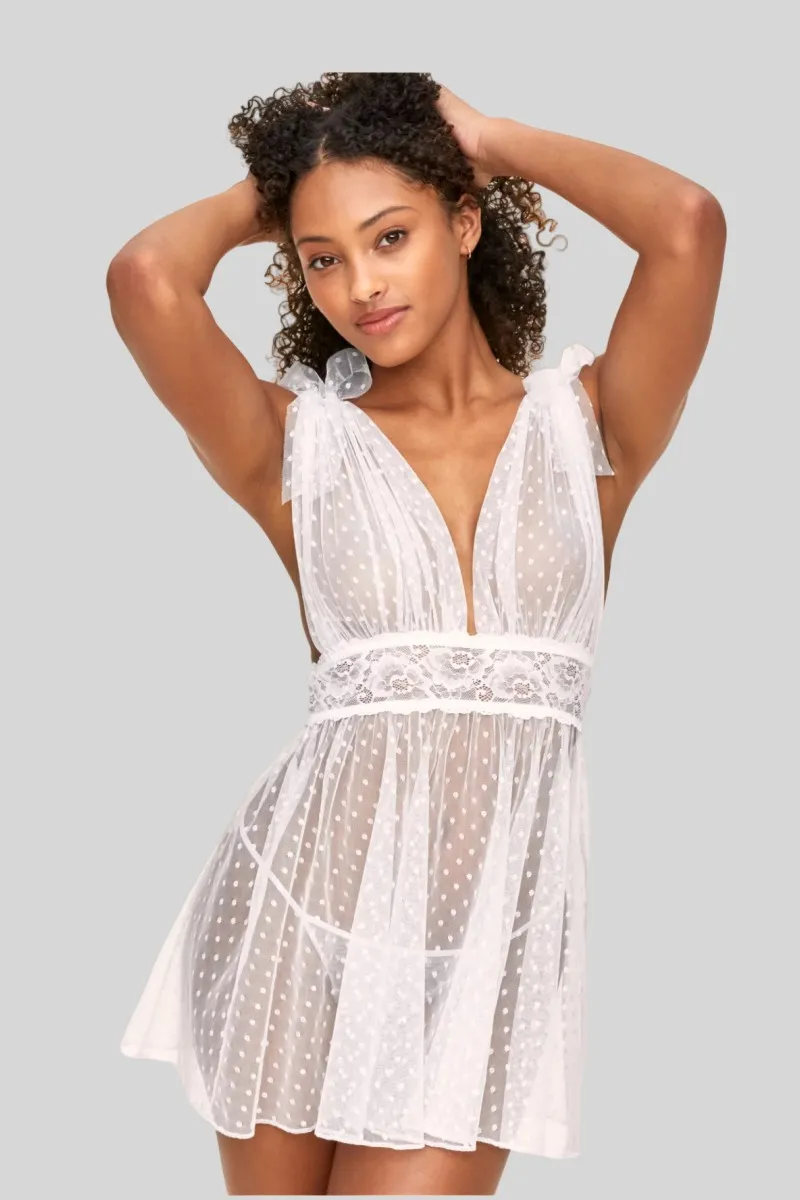 Sheer-Polka-Dot-Babydoll