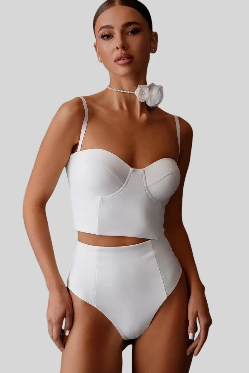 White-Bustier-Set
